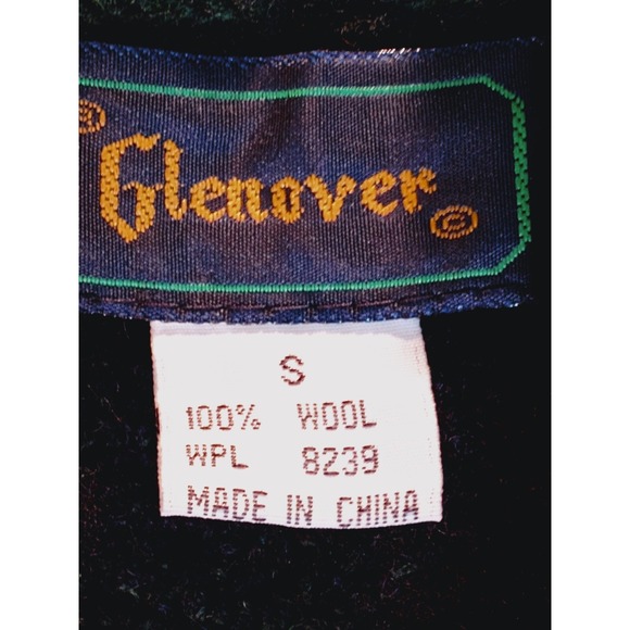 Glenover Vintage 80s Men's Wool Dark Green Coat - Size M - Picture 4 of 11